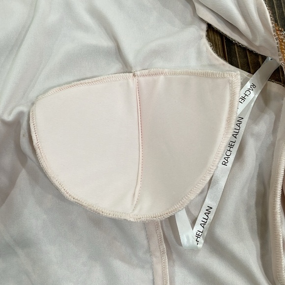 🌟4x Host Pick🌟Rachel Allan Rose Gold Sequin Two Piece Dress - Picture 15 of 16